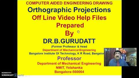 Orthographic Projection Machine Component Session 7