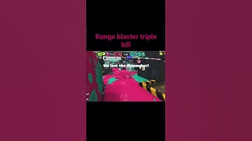 Range Blaster Triple Kill In Rainmaker Splatoon 3 Rainmaker Gameplay #splatoon3 #rainmaker