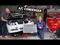 BMW AC CONDENSER REPLACEMENT REMOVAL BMW E90 E91 E92 E93