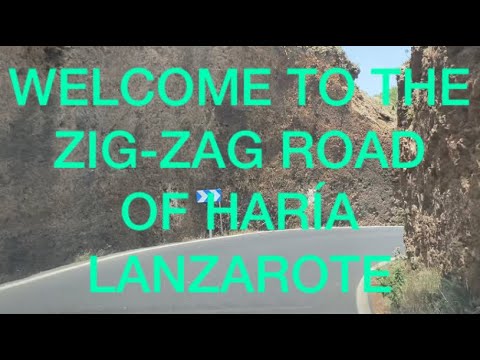 WELCOME TO THE ZIG ZAG ROAD OF  HARÍA-LANZAROTE/ROAD TRIP