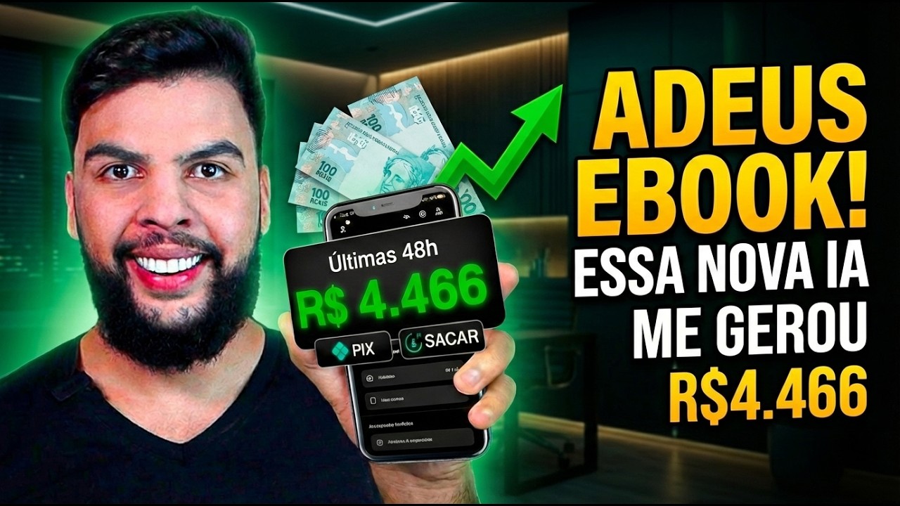 🚀 Criei um Playbook com NOVA IA GRÁTIS e Fiz R$4.446 em 48h (Sem Aparecer)