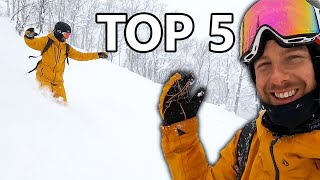 Top 5 Powder Snowboarding Days of 2020