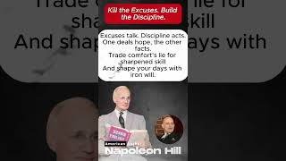 Discipline Acts 🔥 | Excuses Talk #napoleonhill