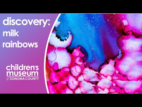 Milk Rainbows - At-Home Activity for Kids