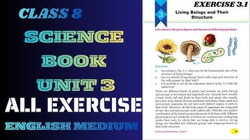 Class 8 Science book unit 3// All Exercise 3.1// English medium\\ unit 3