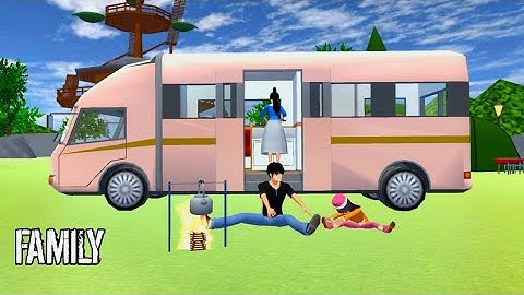 Life in a Campervan || Sakura School Simulator