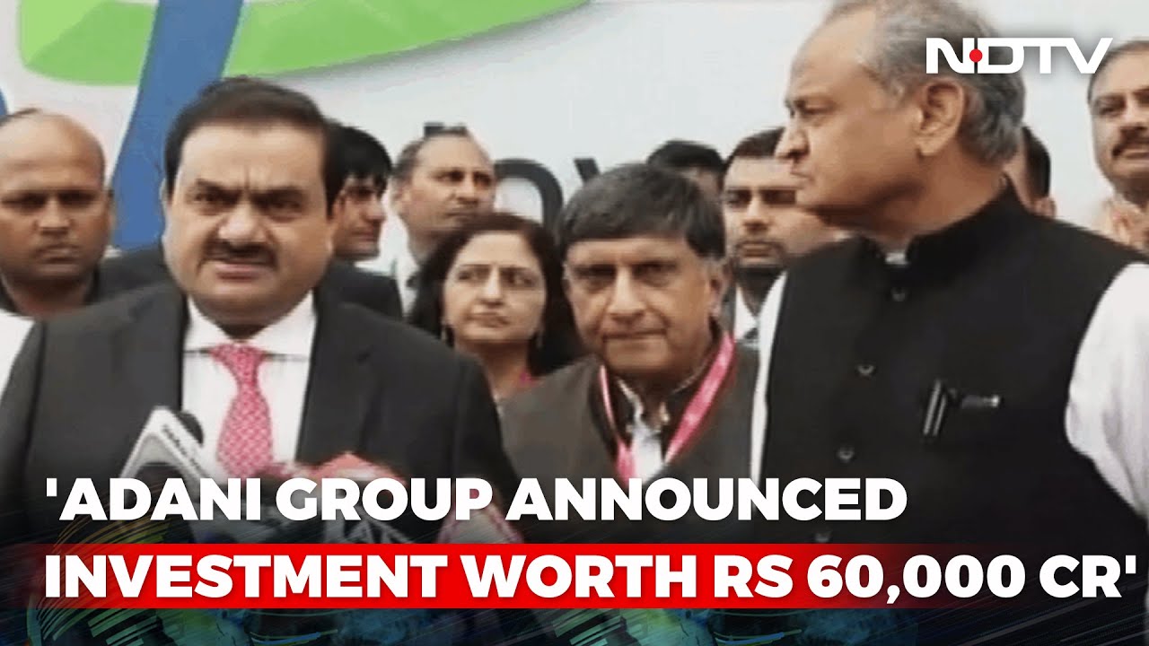 Gautam Adani Announces Rs 65,000 Crore Investment In Rajasthan - YouTube