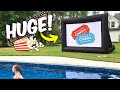 Create Your Outdoor Oasis With THIS Blow-Up Projector Screen!