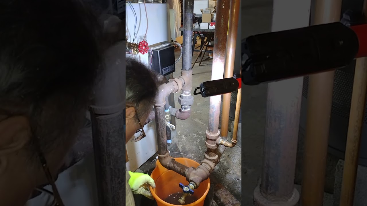 How to fix a blocked sight glass in a gas steam boiler