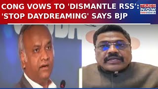 Congress' Priyank Kharge Vows To 'Dismantle RSS'; BJP Says Congress Is Daydreaming | English News