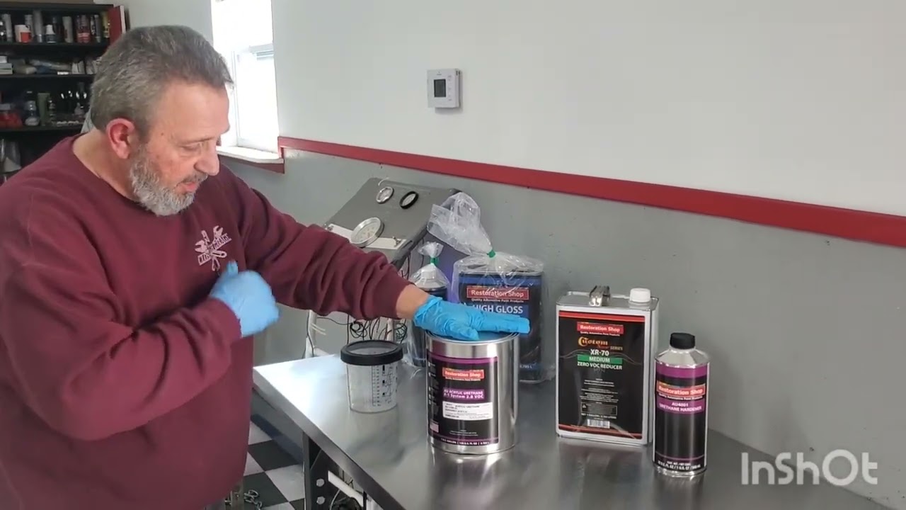 From Wrecked to Worth It - Painting  the 1950 Plymouth Fender.