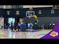 Lakers getting ready for the denver nuggets