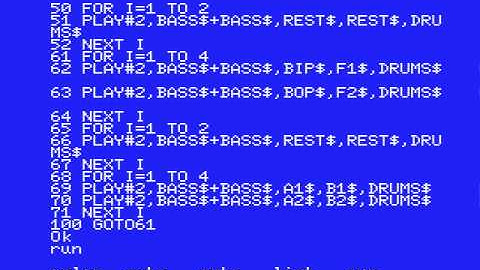 MSX-BASIC music