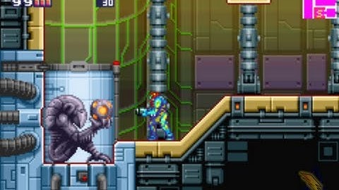 Metroid Fusion 100% Walkthrough - Part 6 - Vs. Elephant Bird - Charge Beam