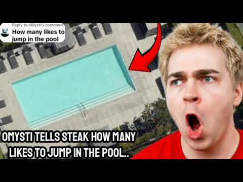 Omysti TELLS Steak HOW Many Likes To Jump In The POOL..