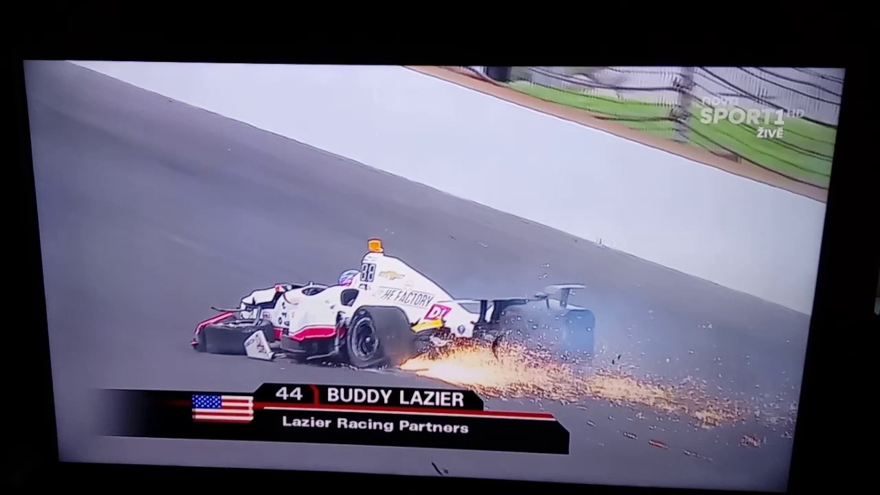 Indy 500 2017 Buddy Lazier Crash - 101st Running of the Indianapolis 500 Miles - YouTube