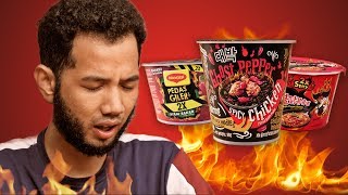 Mamee Ghost Pepper, Maggi Pedas Giler & Samyang Spicy Ramen | Cabaran Teka Teki (ENG SUBS)