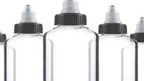 30Pcs 30ml 60ml 100ml 120ml 150ml Plastic Empty Ink Vial Twist Top Black Cap Transparent Clear Bottl