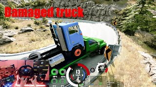 BeamNG.Drive #2|TTransporting truck to the dam deadly peaks| Relaxing Driving Logitech g920