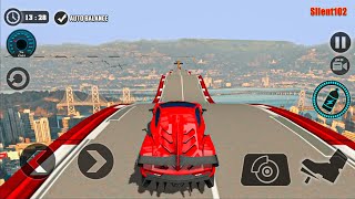 Impossible Car Tracks 3D - Red Car Driving Stunts Simulator #2 - Android Gameplay