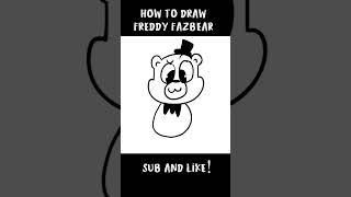 How to Draw Freddy FazBear | FNAF | #cute #drawing #draw #drawingtutorial