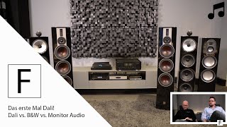 Das erste Mal Dali im Test! - Dali Rubicon 8 vs. Monitor Audio Gold 200 vs. B&W 702 S2!