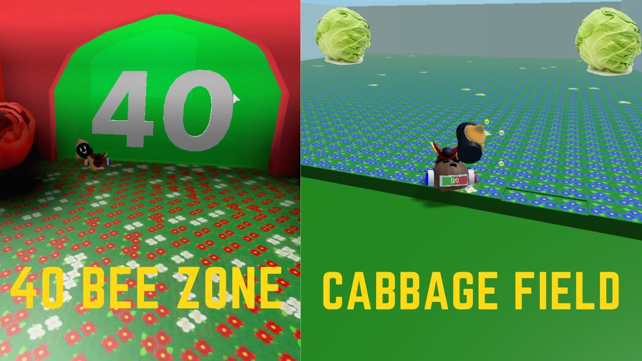40 Bee Zone And Cabbage Field (Bee swarm) (Roblox) YouTube