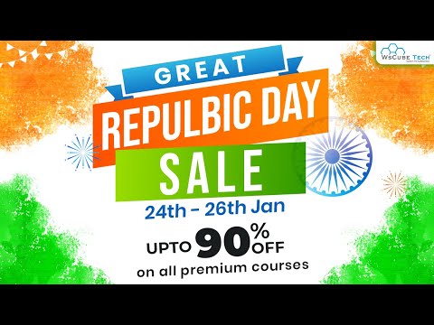 The Republic Day Sale - upto 90% off on all Premium Courses | WsCube Tech
