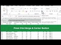 How to centrally aligned your heading on Microsoft Excel 2 different ways