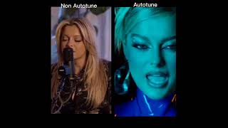 Bebe Rexha - I'm Good (Blue) - Non Autotune vs Autotune | #shorts