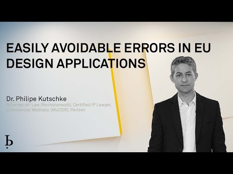 IP Quick Tip: Easily avoidable errors in EU design applications (2022)