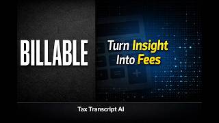 Transcript Analysis as a Billable Service