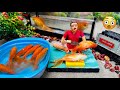 How to catch fish using mini jcb new technology |fishing exciting | diy tractor| @SunFarming