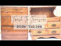 Trash To Treasure | Side Tables | Furniture Makeover