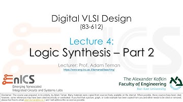 DVD - עברית Lec 4a: Logic Synthesis - Part 2