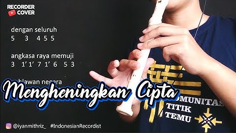Recorder Mengheningkan Cipta - Tutorial Not Angka Mudah