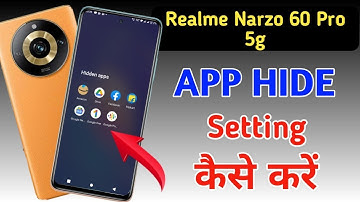 How to hide apps in Realme narzo 60 pro 5g /Realme narzo 60 pro 5g app hide/app hide setting