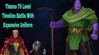 Thanos 70 Level T3 With Expensive Uniform Timeline Battle Performance - Marvel Future Fight