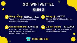 Gói SUN 3 Viettel - Băng thông đến 1Gbps- 279.000₫/tháng by Đăng ký 4g viettel 765 views 9 months ago 30 seconds