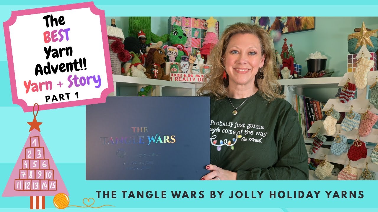 🧶🎁🎄The BEST Yarn Advent!!🎄🎁🧶 YARN + STORY 
