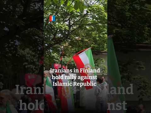 Iranians in Finland hold rally against Islamic Republic