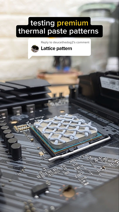 testing *premium* thermal paste patterns