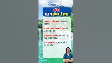 Đừng gọi ai cũng là bạn #duocsily #dsly #chamsocsuckhoe #suckhoe #songkhoe