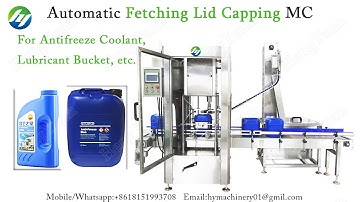 Automatic Fetching Type Single Head Capping Machine for 1-5 motor oil barrel,  Sealing Equipment