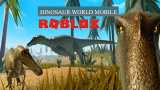 ROBLOX DINOSAUR WORLD MOBILE - MY BARYONYX CAN SWIM BOTH IN WATER AND IN THE AIR!