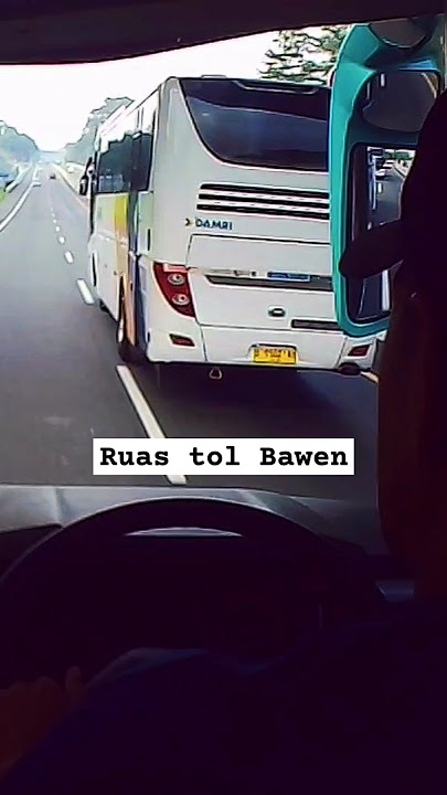 Ruas tol Bawen Semarang #busdriver #drivervlogs #kharismapremium #buspariwisata #jetbus5 #hinork