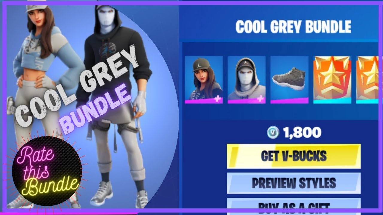 Cool Grey Bundle Fortnite