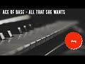 Ace of Base - All that She Wants Easy Piano Tutorial