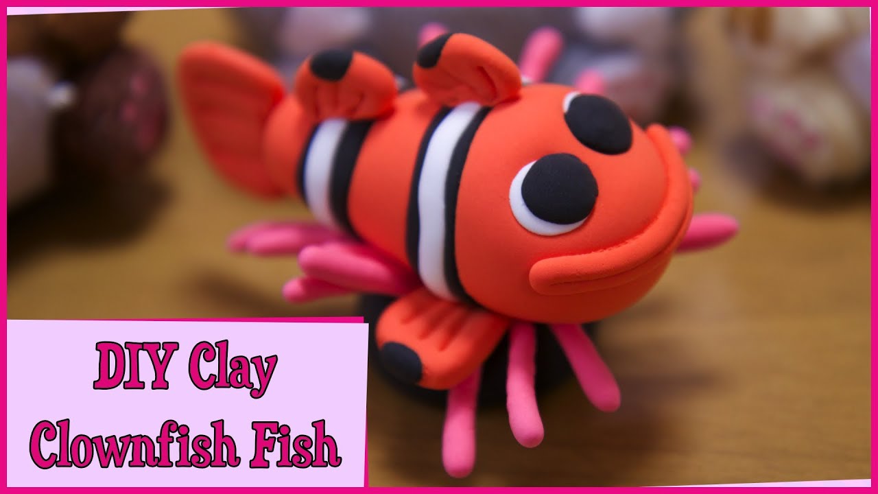 Diy Clay Clownfish 粘土のクマノミ Youtube Diy Clay Clownfish 粘土のクマノミ Youtube