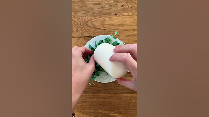 Kerze mit Eukalyptus Weihnachten Weihnachtsdeko Eukalyptus Deko Easy DIY #shorts